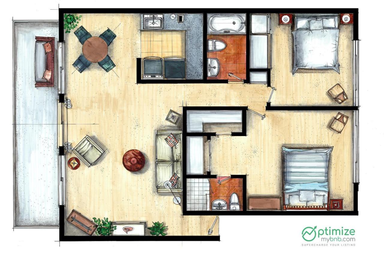 The Terrace, Area, Wd, 2 Baths, 2 Bedrooms, Jacuzzi Bath, Balcony, 925sf Apartment